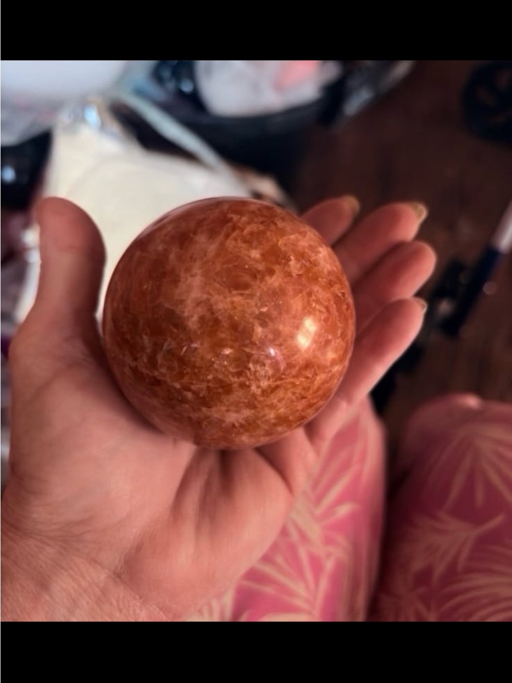 Golden Sunstone Sphere